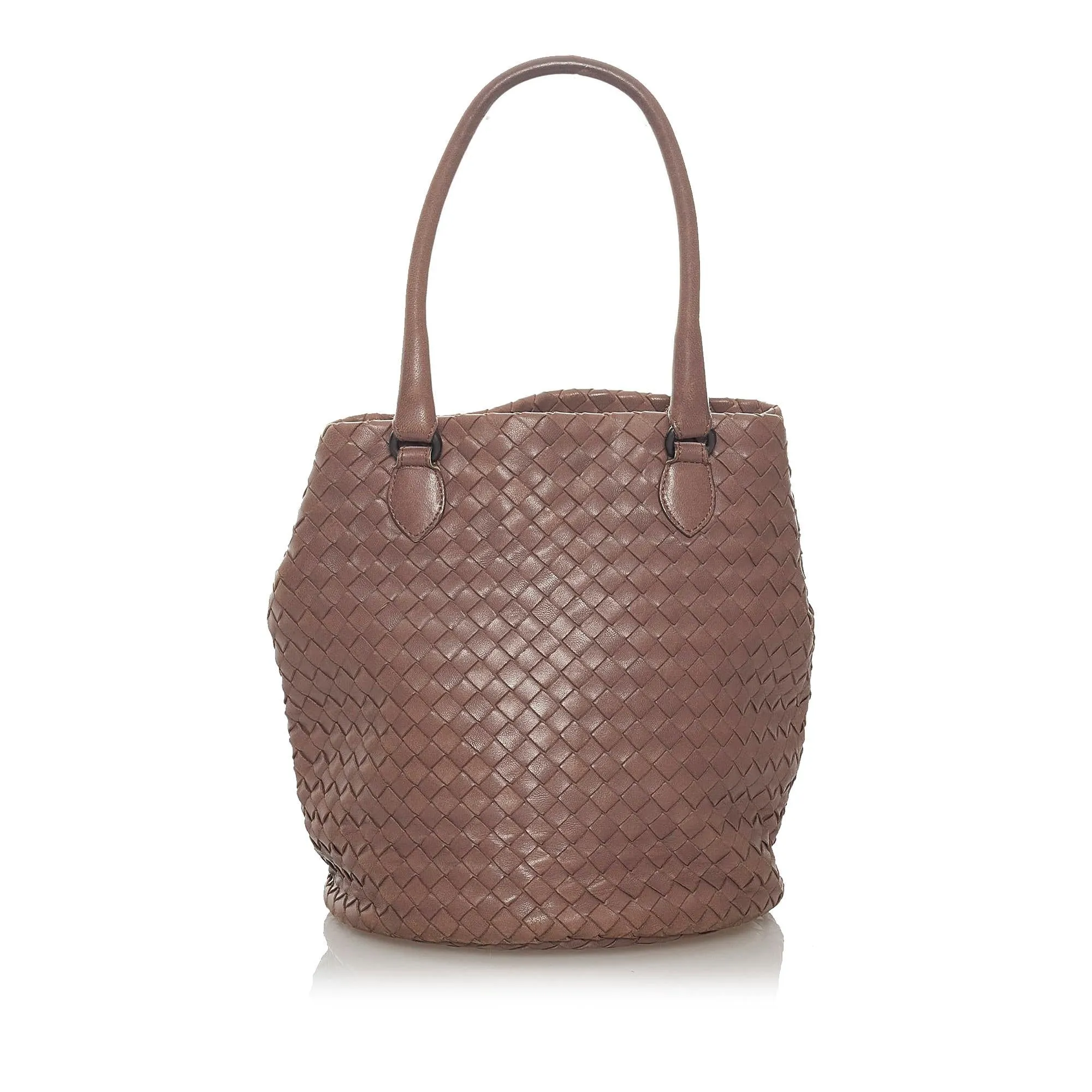 Bottega Veneta Intrecciato Leather Handbag (SHG-28224)