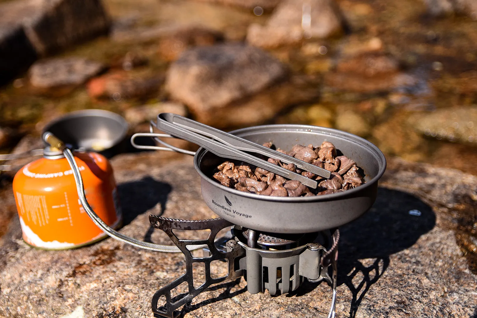 Boundless Voyage Outdoor Titanium Pot Pan Set 500ml 1000ml with Lid Folding Handle Camping Hiking Picnic Ultralight Cookware