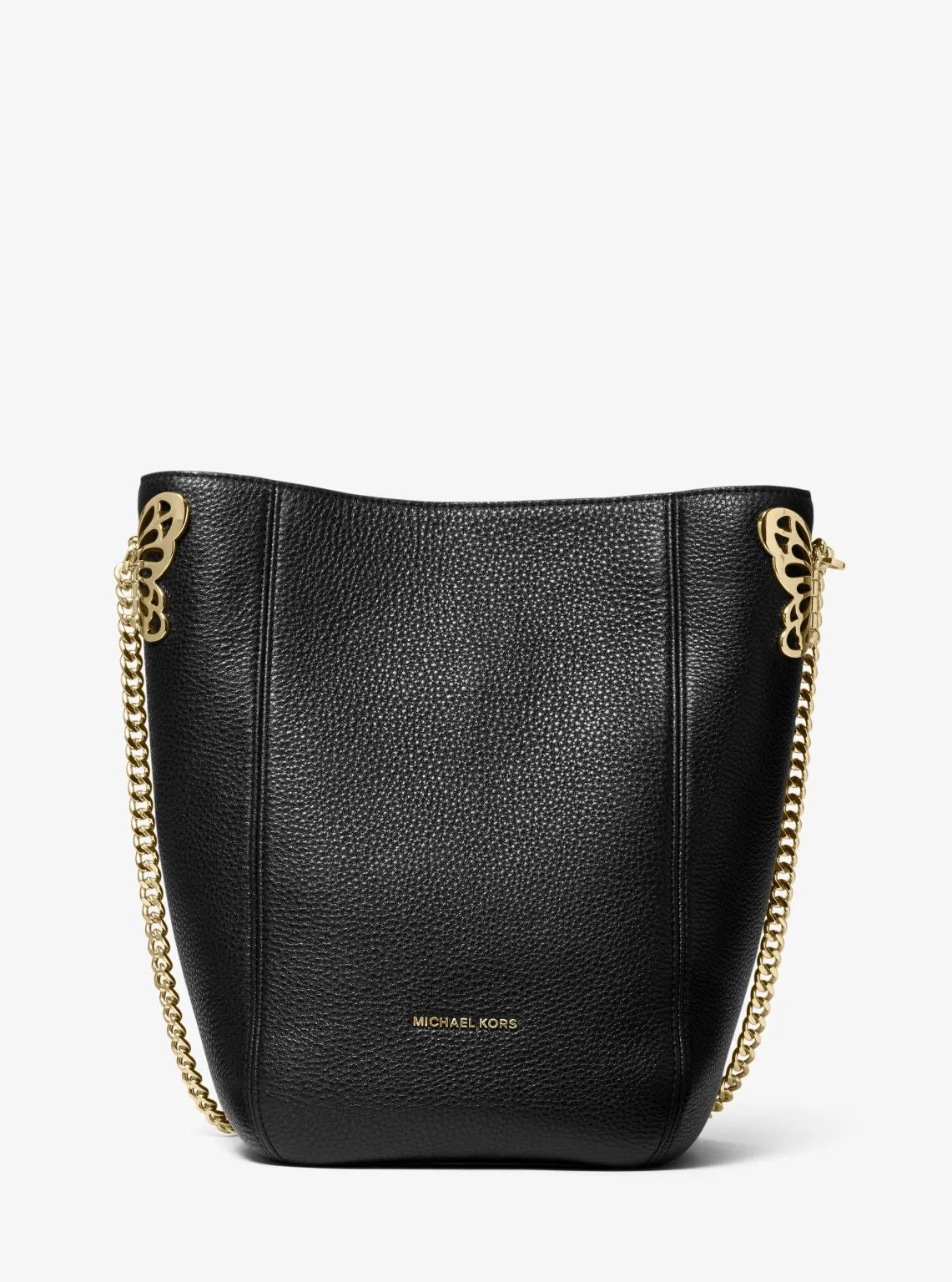 Brooke Medium Embellished Pebbled Leather Shoulder Bag