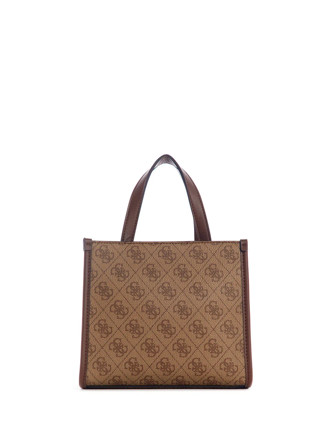 Brown Logo Izzy Mini Tote Bag