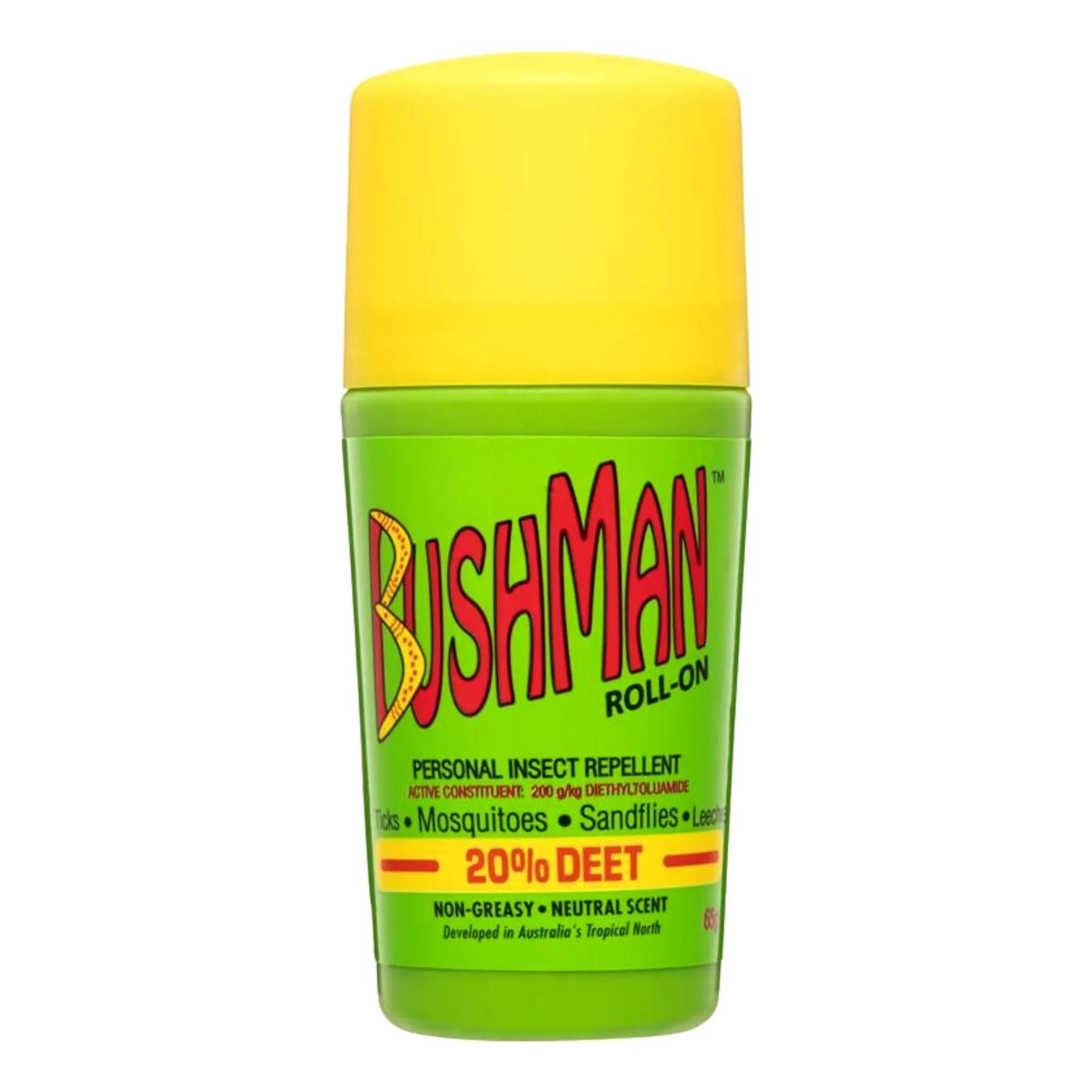 Bushman Roll On 65G 20% Deet Insect Repellant