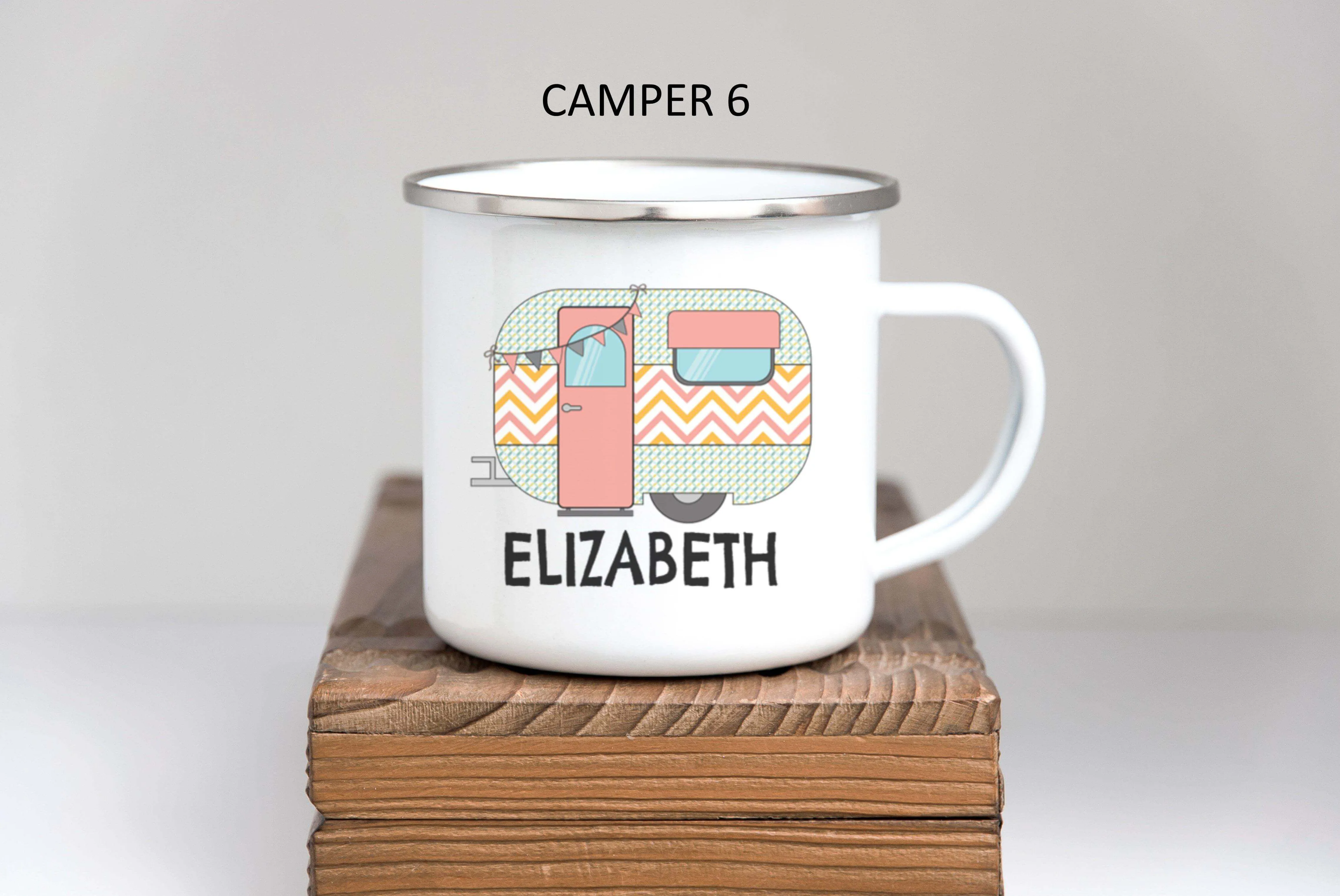 Campervan Enamel Mug