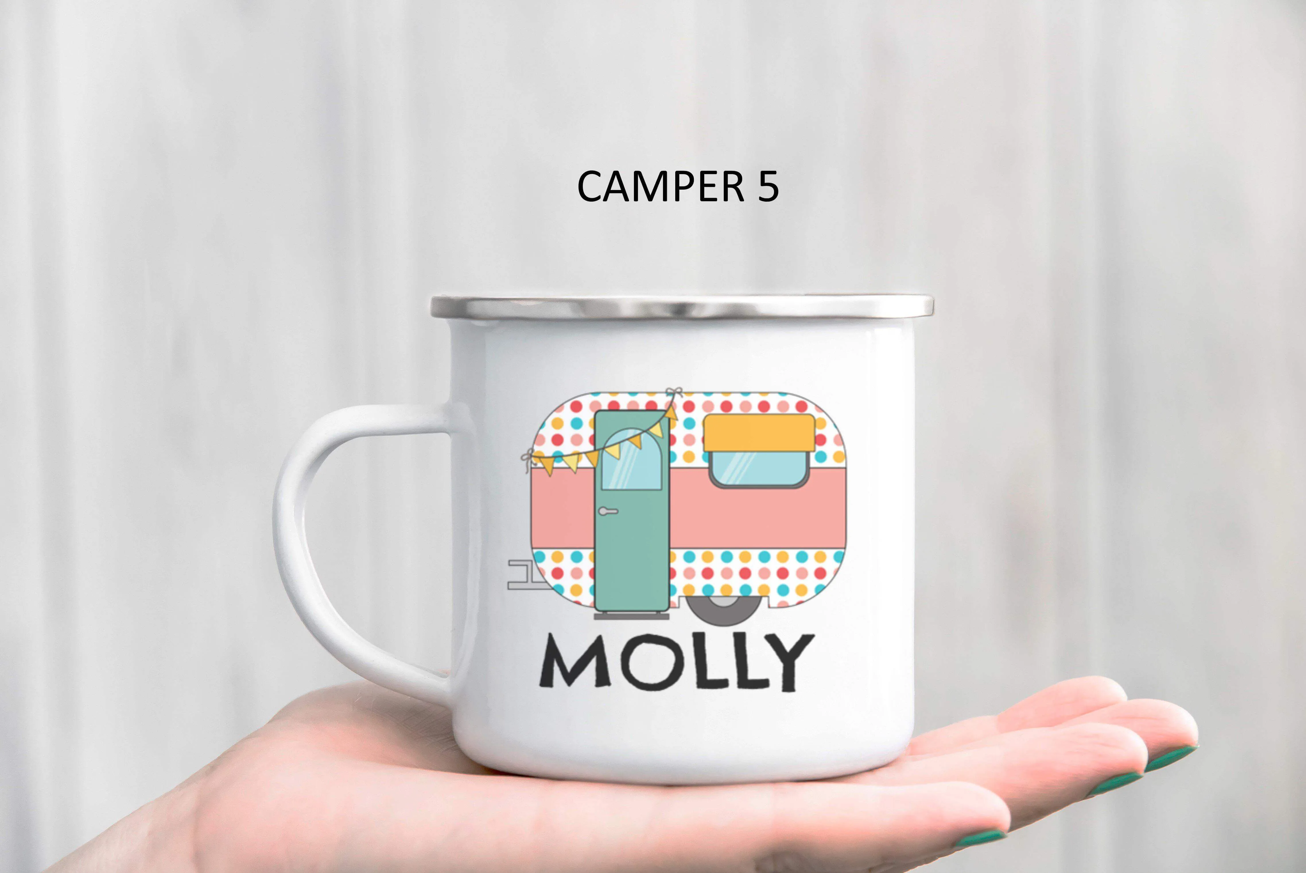 Campervan Enamel Mug