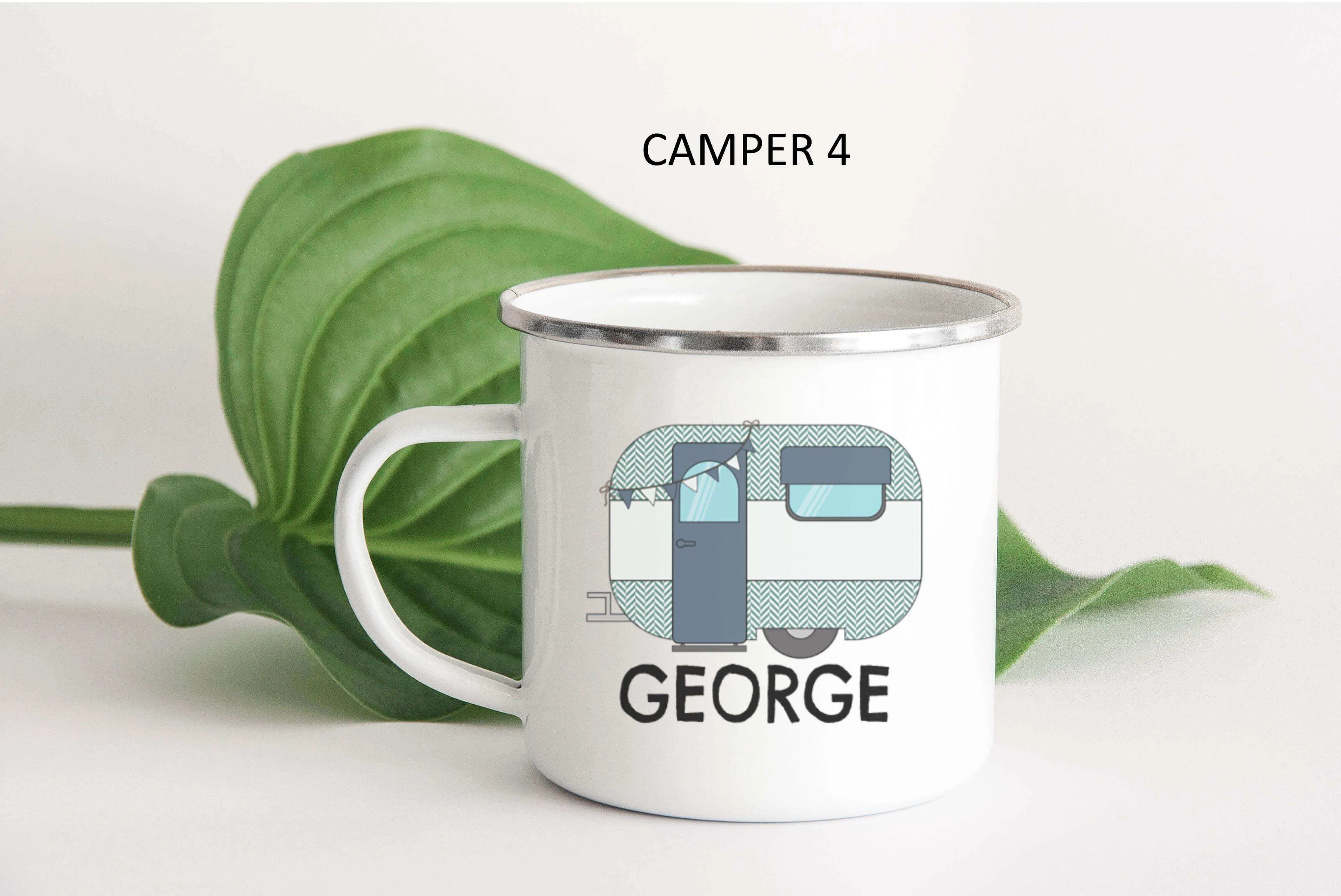 Campervan Enamel Mug