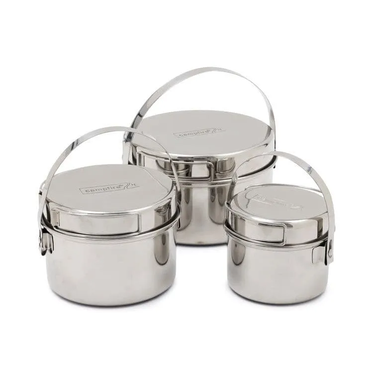 Campfire 6 Piece Stainless Steel Pot Set