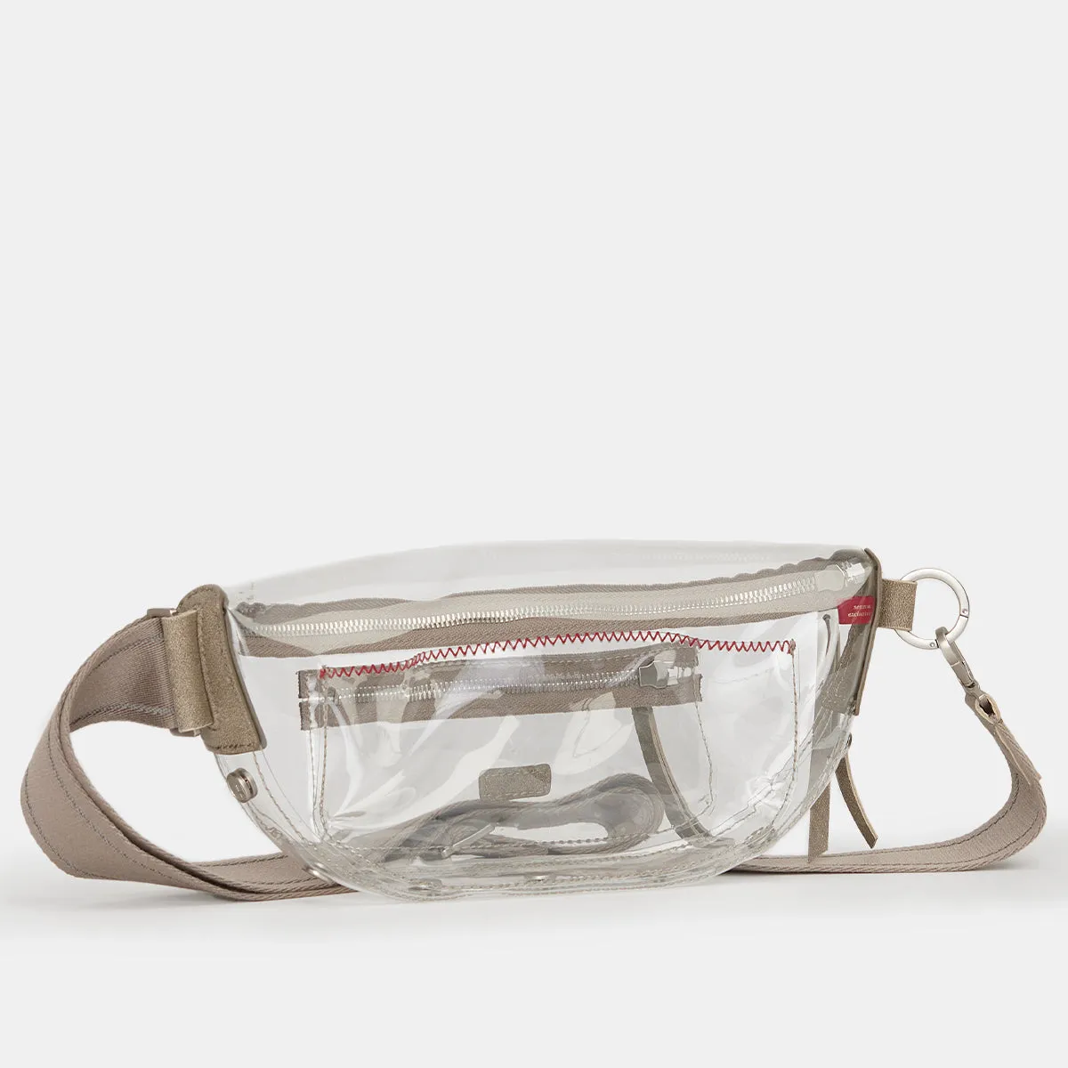 Charles Crossbody | Clear Pewter/Brushed Silver | Med