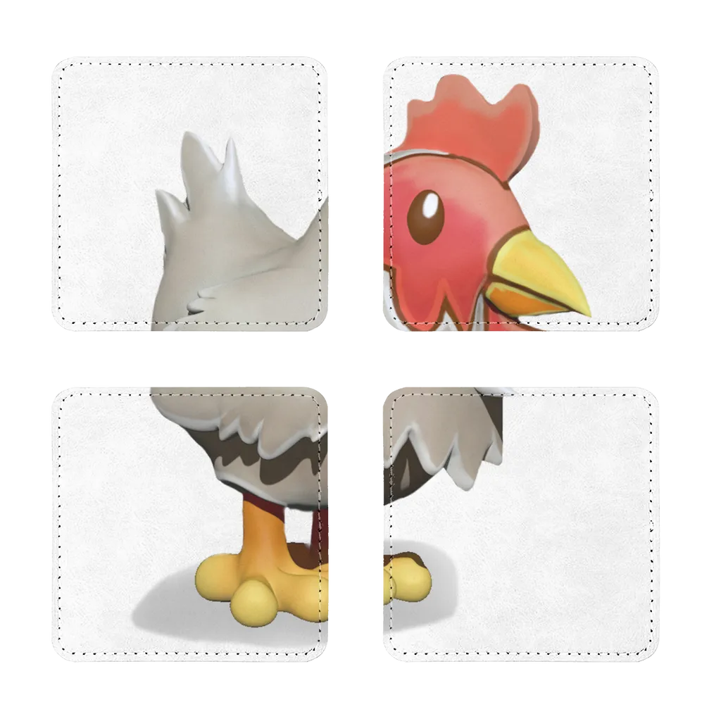 Chicken Sublimation Coasters Pack of Four