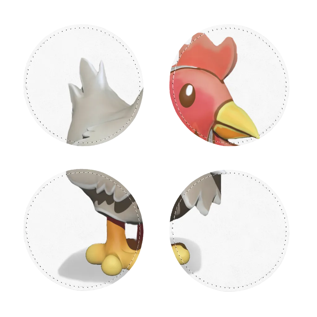 Chicken Sublimation Coasters Pack of Four