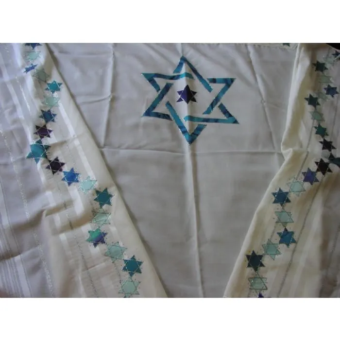 Classic Star Of David Tallit 3 Piece Set