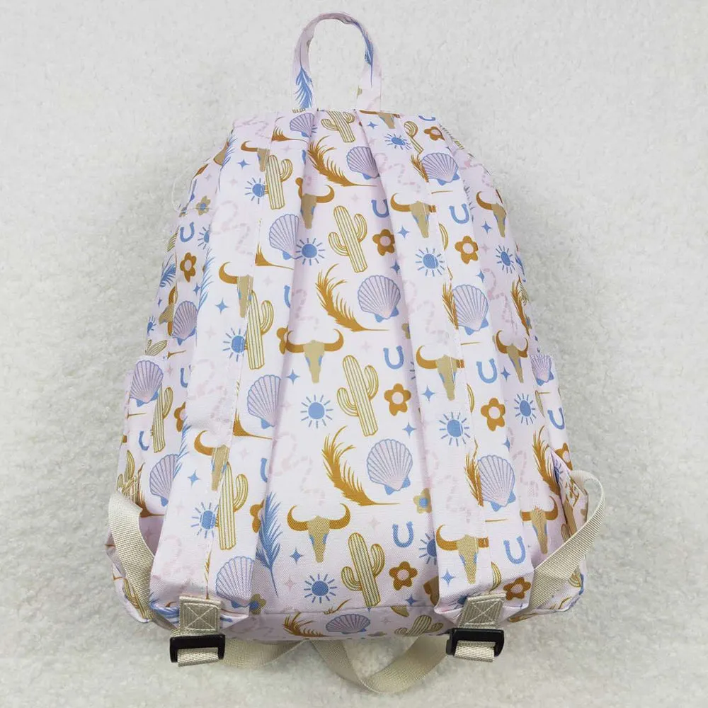 Cow Print Kids Girls Backpacks BA0156