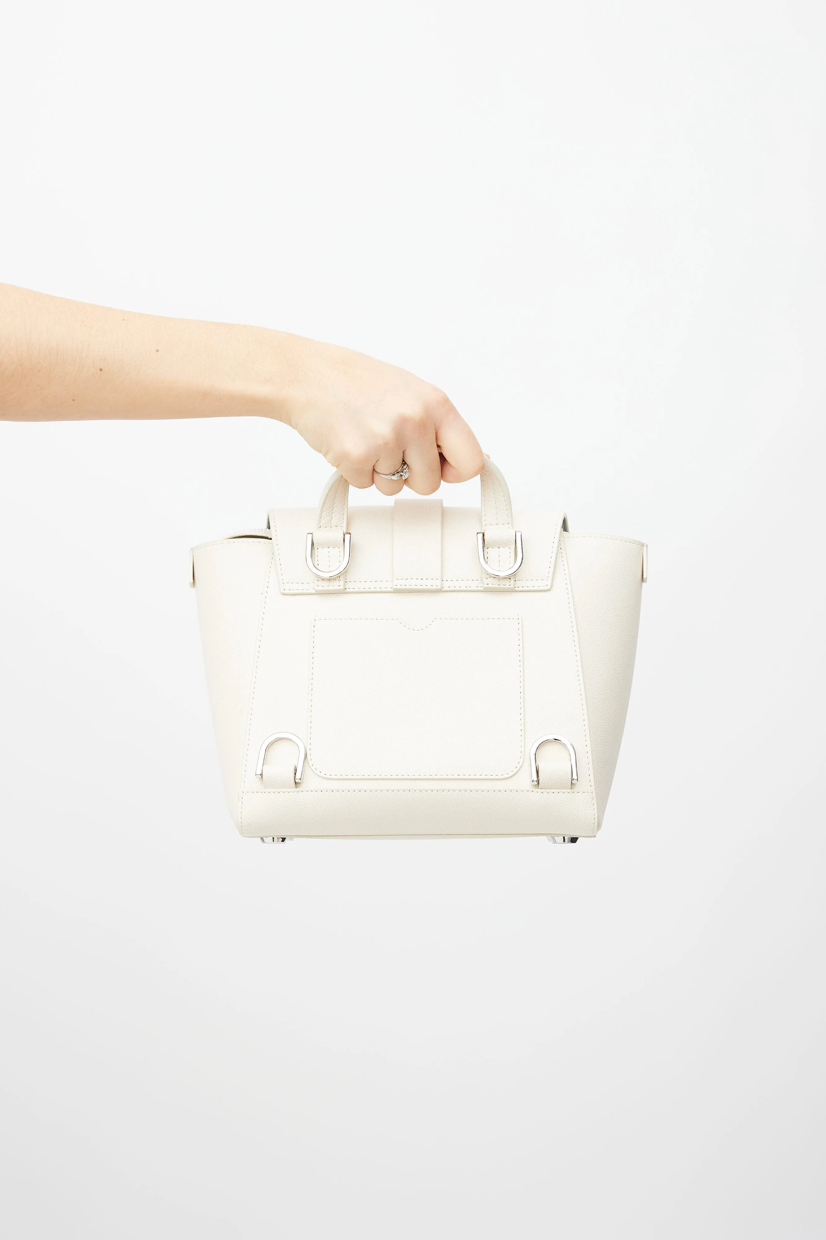 Cream Mini Maestra Convertible Bag