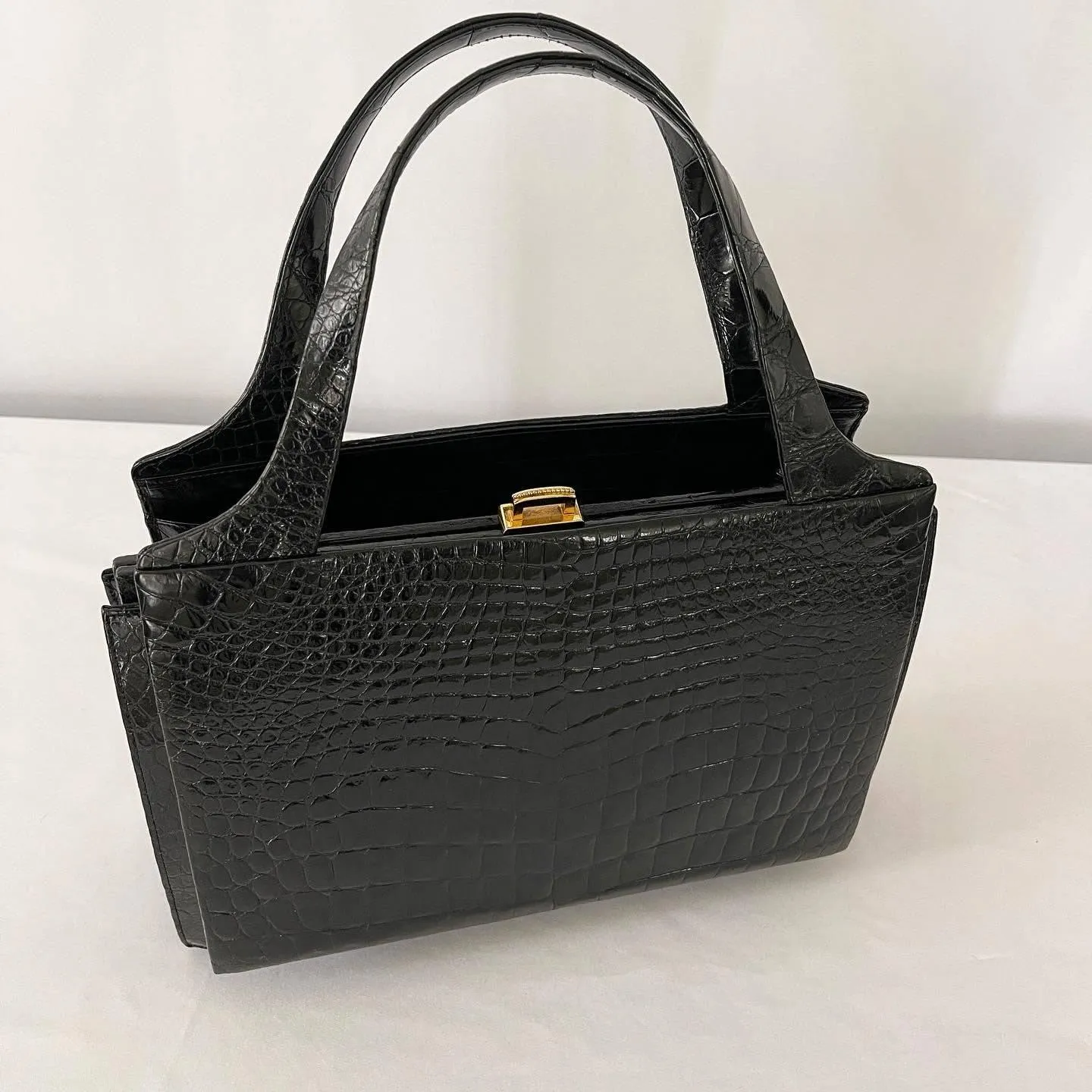 CROCODILE LEATHER VINTAGE BAG