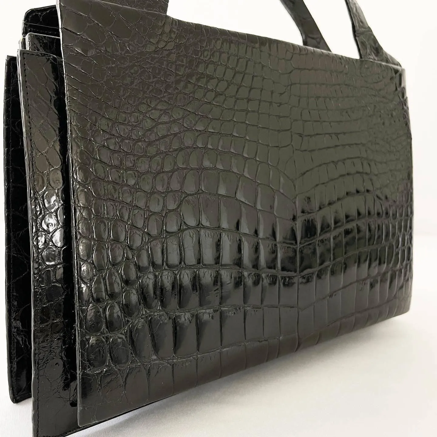 CROCODILE LEATHER VINTAGE BAG