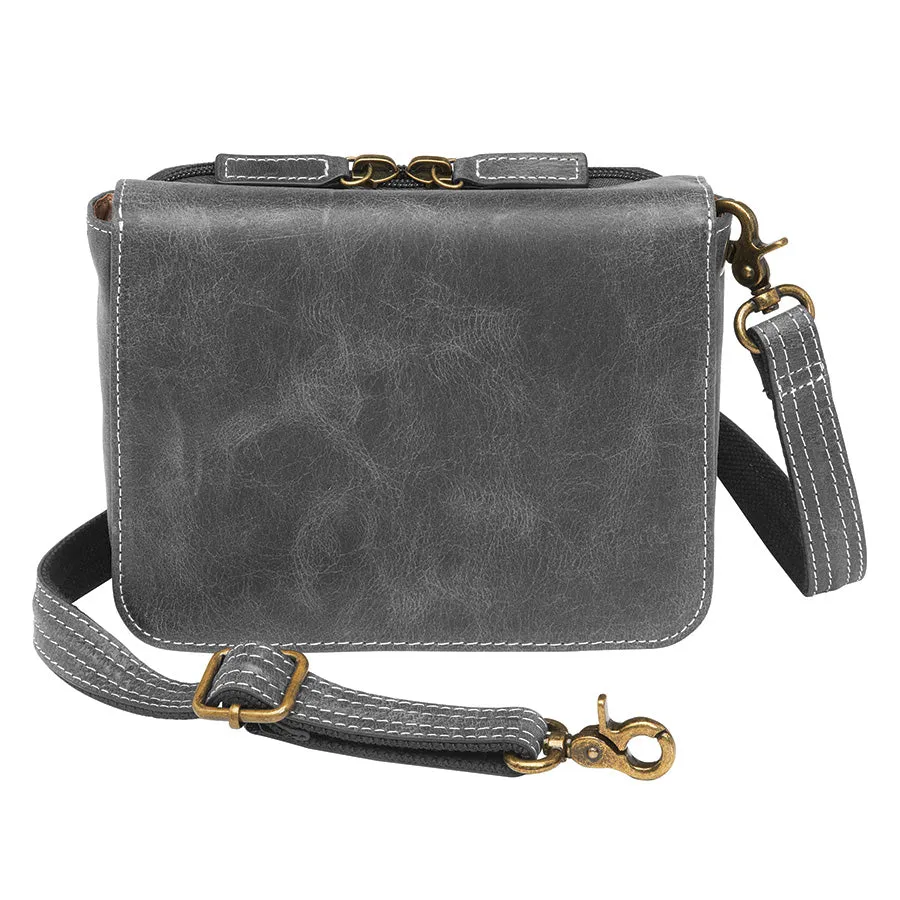 Crossbody Organizer, Distressed Buffalo