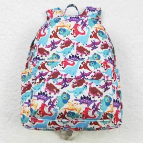 Dinosaur Print Kids Girls Backpack BA0153