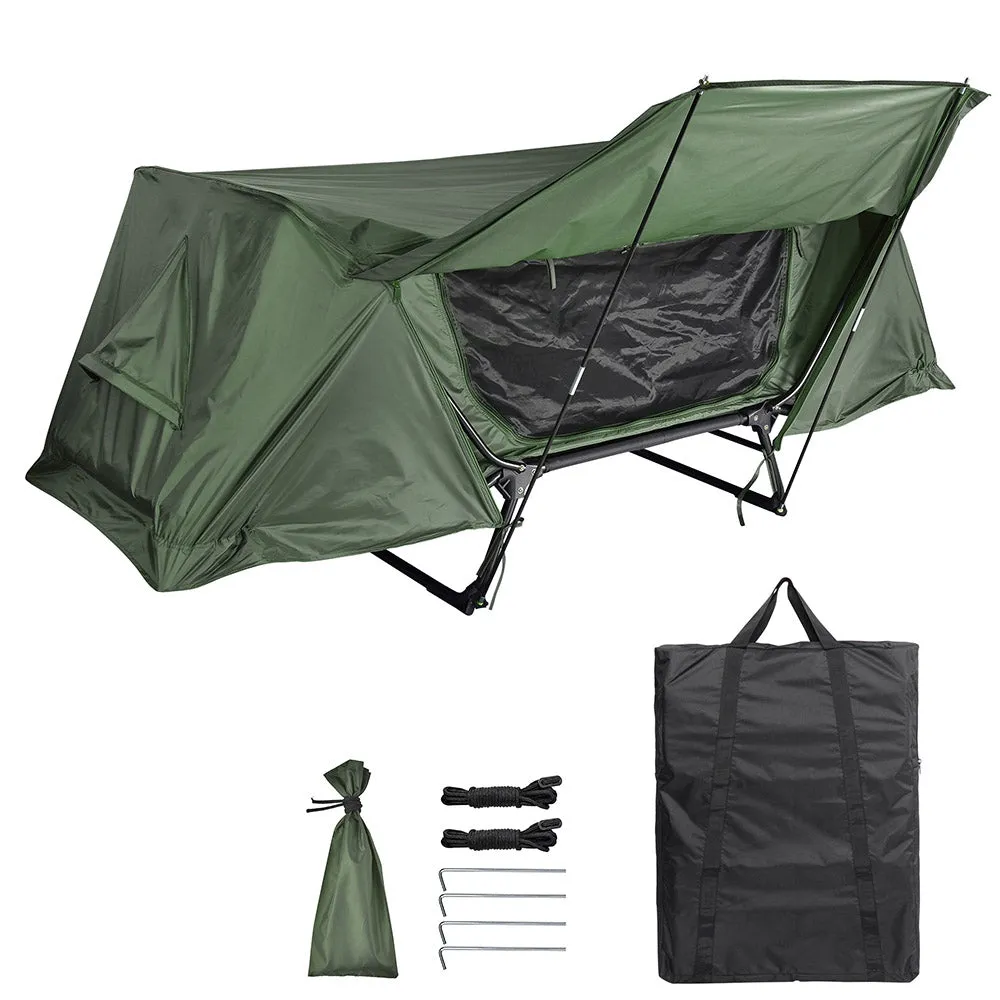 DIY Cot Tent Folding Off the Ground Tent with Fly 2-Legs