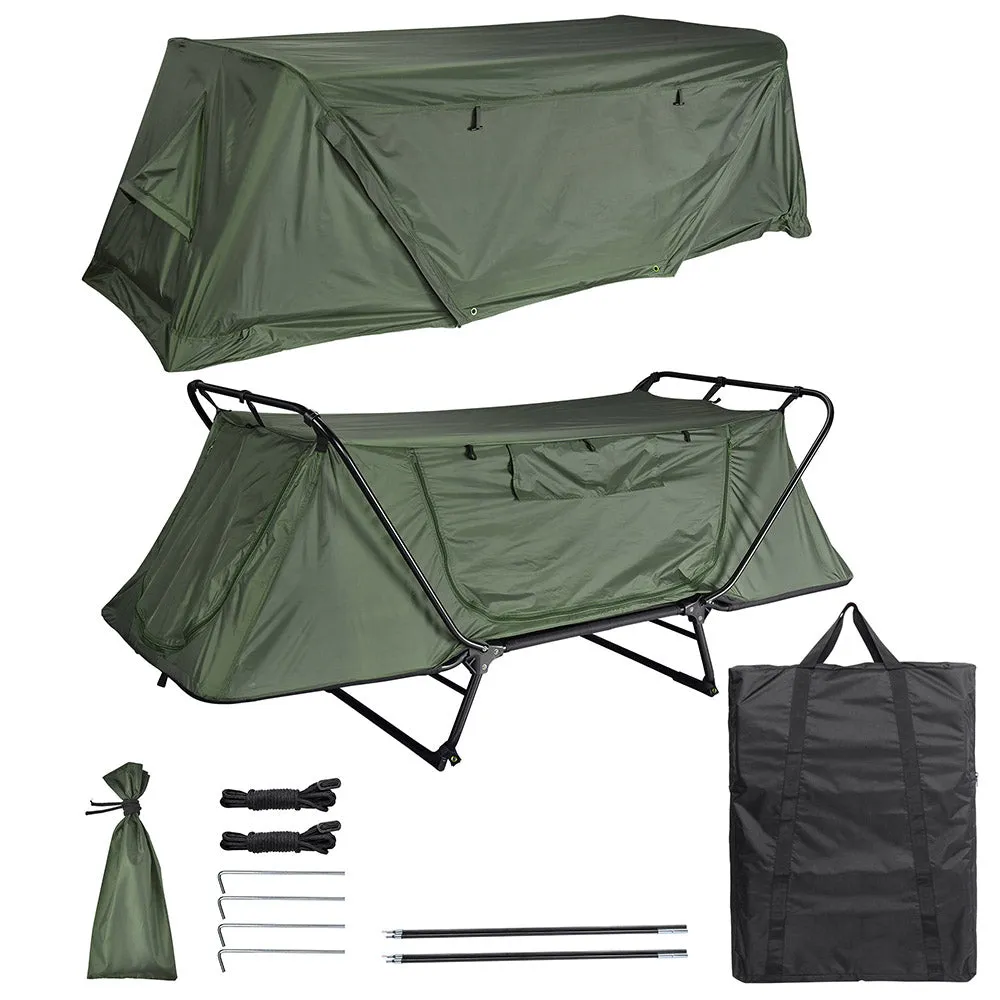 DIY Cot Tent Folding Off the Ground Tent with Fly 2-Legs