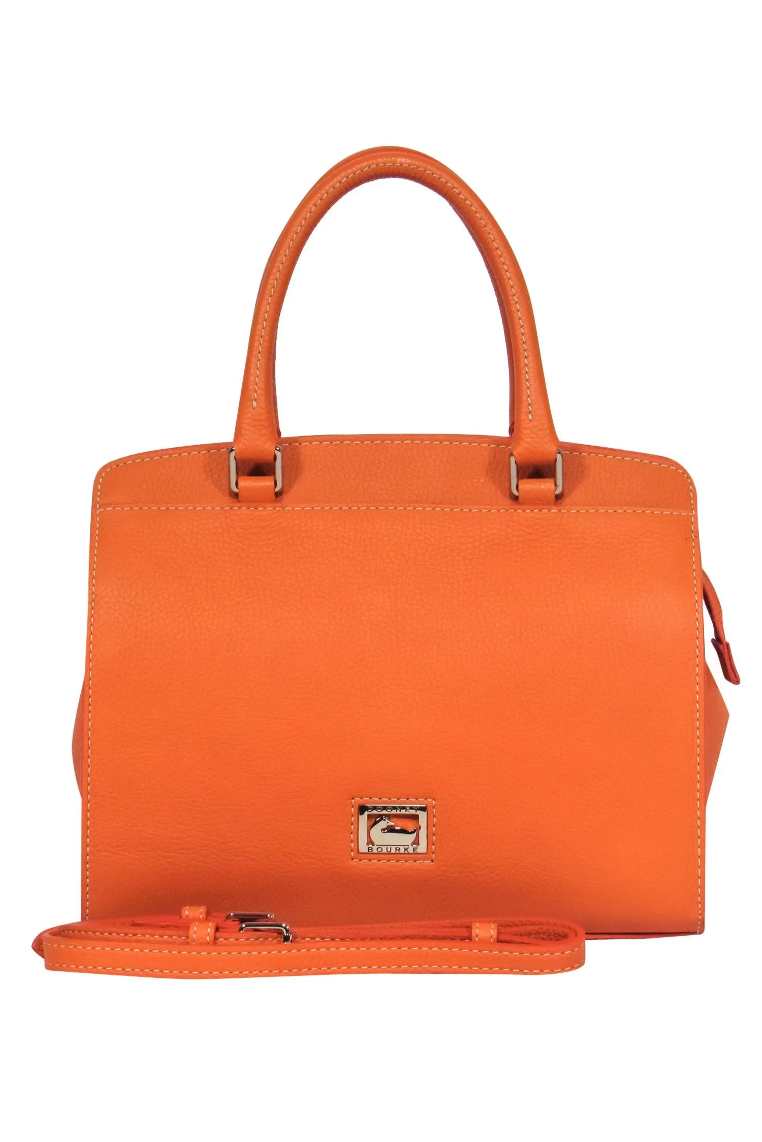 Dooney & Bourke - Orange Pebbled Convertible Carryall Bag