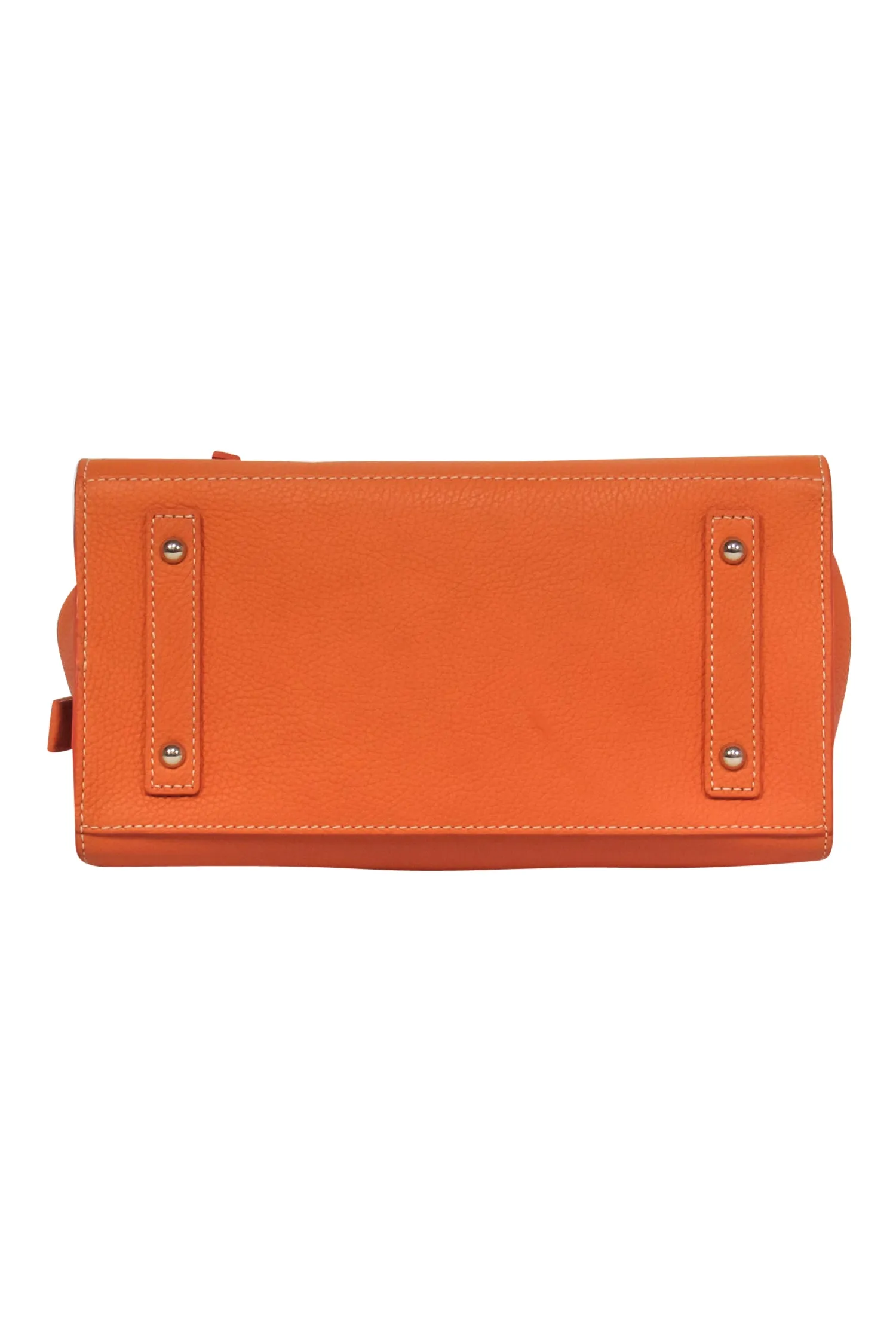 Dooney & Bourke - Orange Pebbled Convertible Carryall Bag