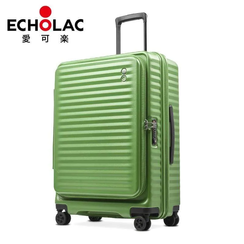 Echolac Celestra 24" 4 Double Wheel Check-In Luggage Trolley Green - PC183 Green 24