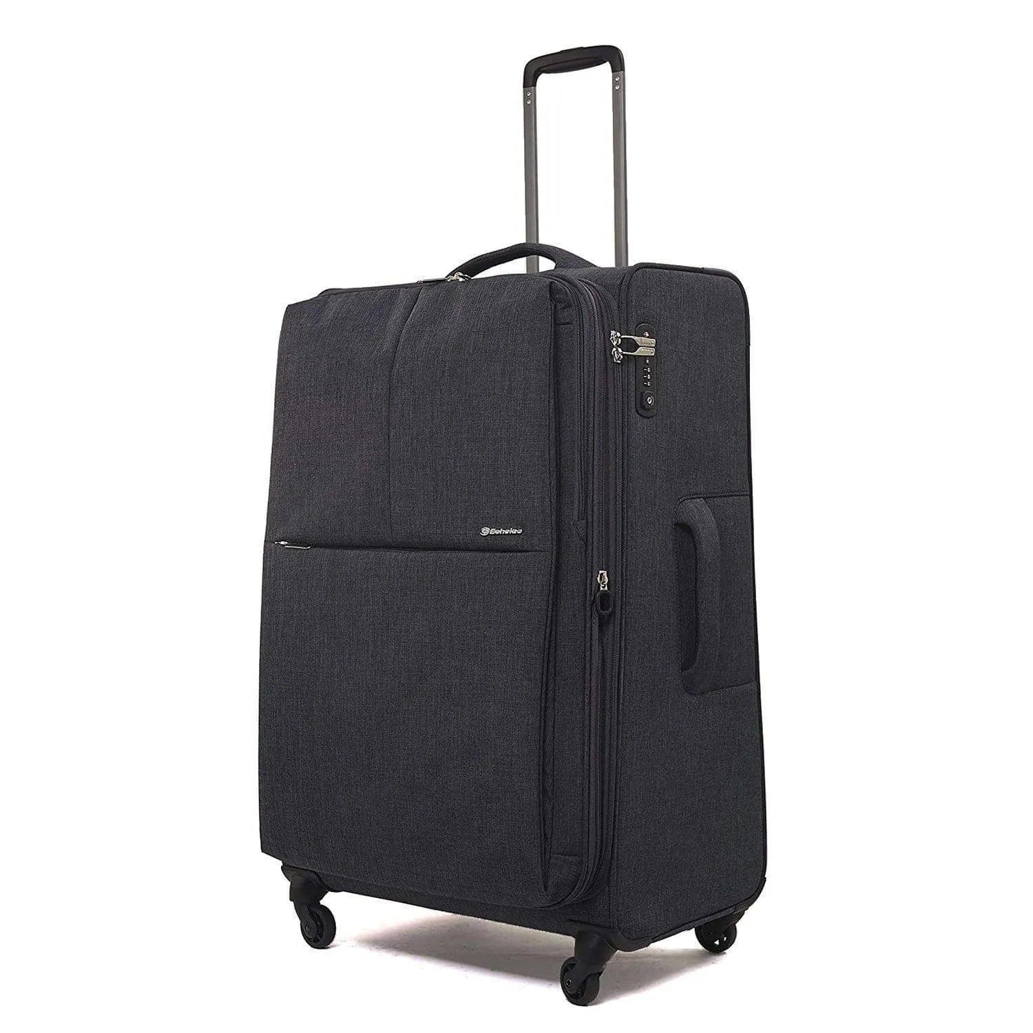 Echolac Gemini 20" 4 Double Wheel Cabin Luggage Trolley Dark Grey - CT807 Dark Grey 20