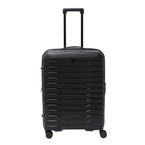 Echolac Lordnorth 68cm Hardcase Expandable 4 Double Wheel Check-In Luggage Trolley Black - PPT008 - 24 BLACK