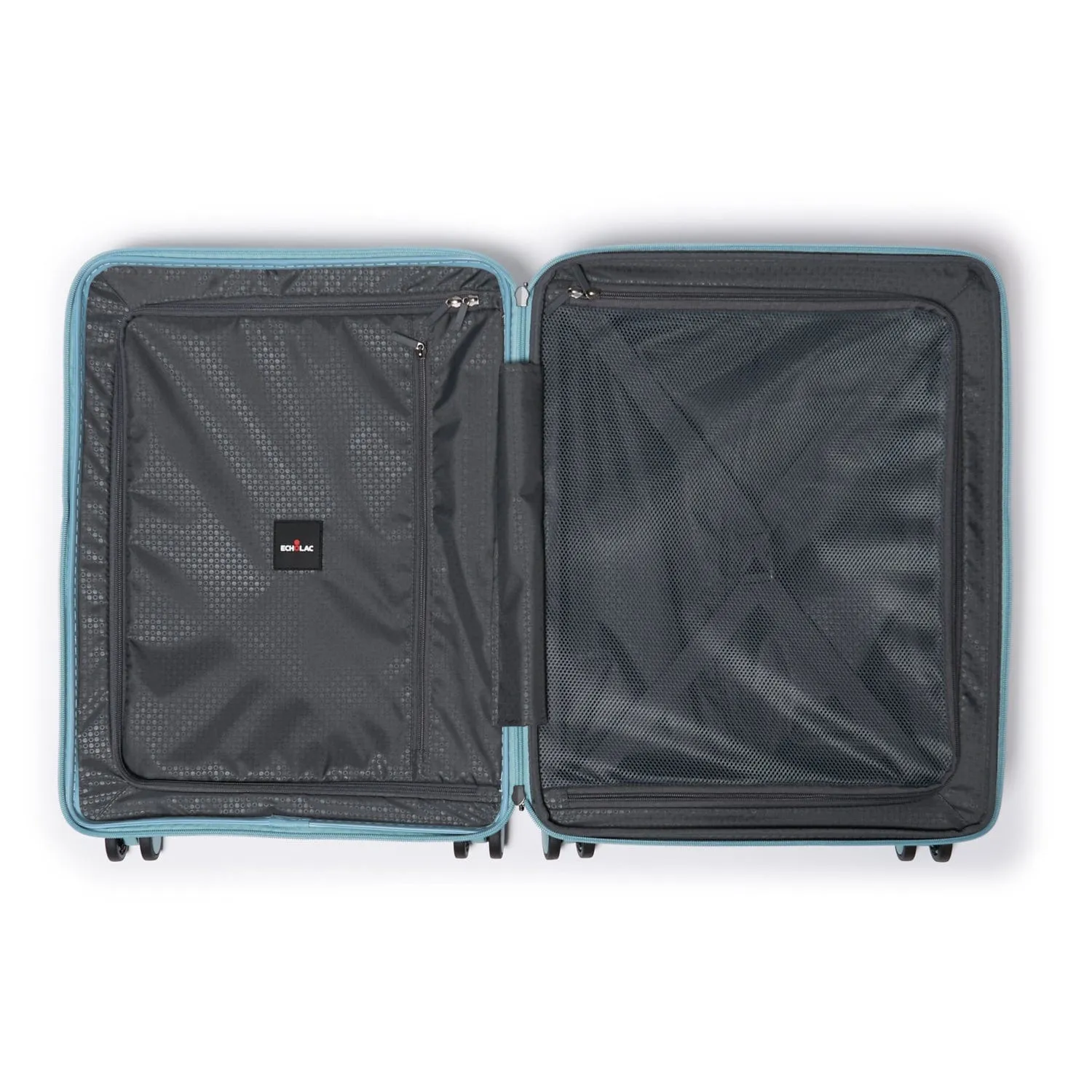 Echolac Pusion 55cm Hardcase Expandable 4 Double Wheel Cabin Luggage Trolley Blue - PW005 20 Blue