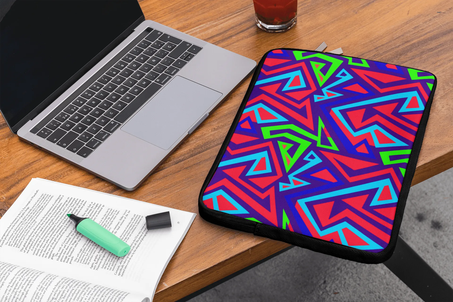 Electric Geometric Laptop Sleeve