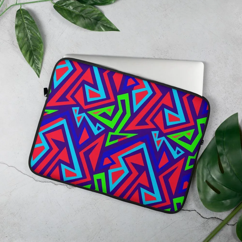 Electric Geometric Laptop Sleeve