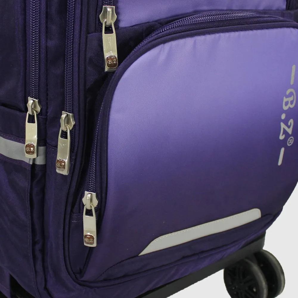 Faded Purple 18 Inches Trolley Backpack   Pencil Case