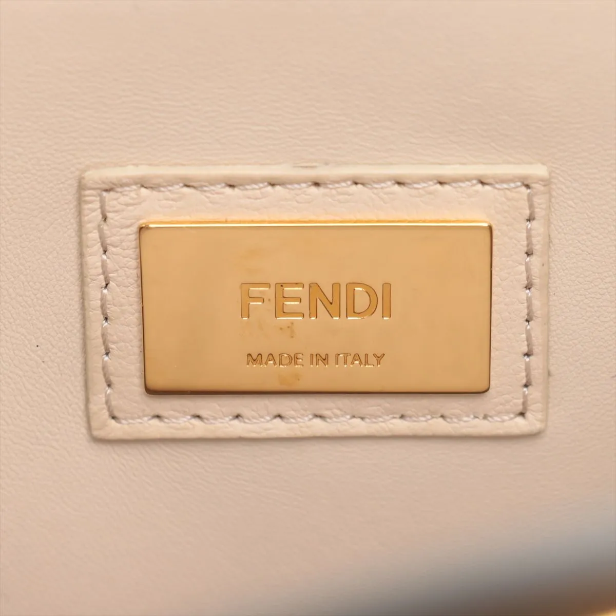 Fendi Peekaboo Regular 2-Way Bag in Grey with Tortoiseshell Accents