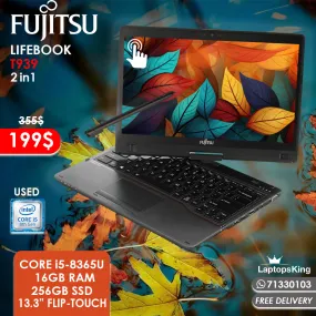 Fujitsu Lifebook T939 2in1 Core i5-8365u 13.3" Flip-Touch Laptops (Used Very Clean)