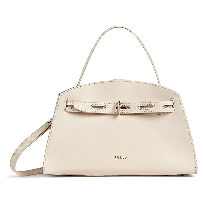 Furla Margherita Medium Top Handle - Pergamena