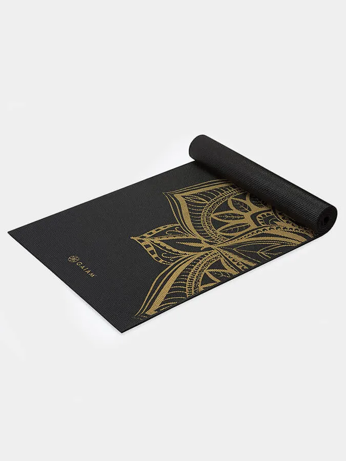 Gaiam Bronze Medallion Premium Metallic Yoga Mat 6mm