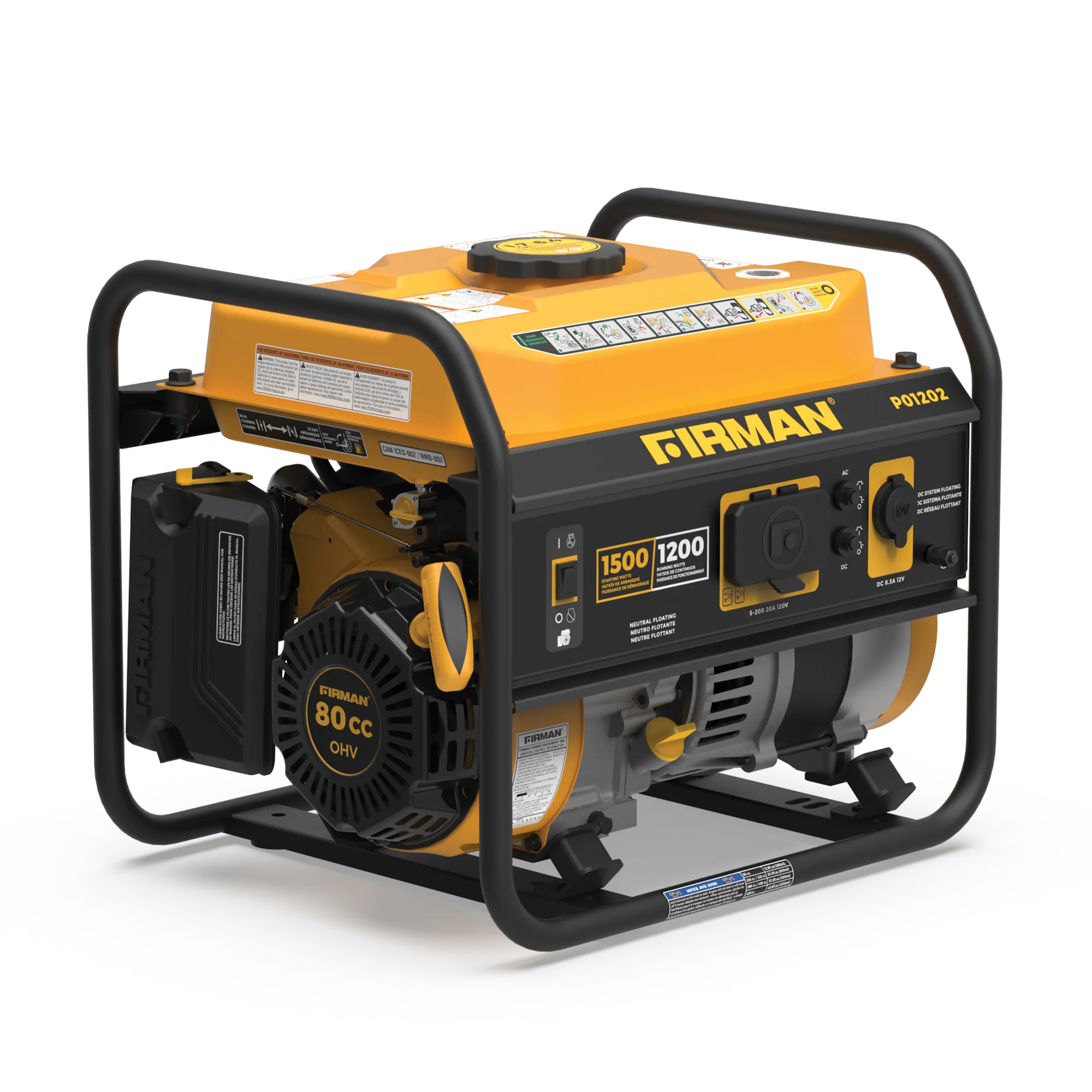 Gas Portable Generator 1500W Recoil Start