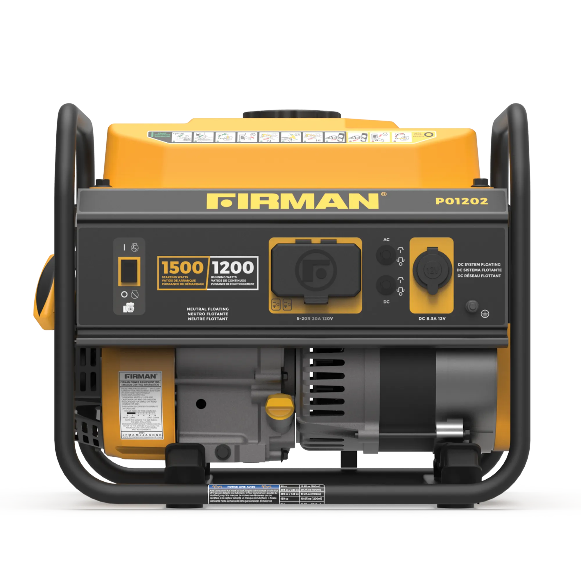 Gas Portable Generator 1500W Recoil Start