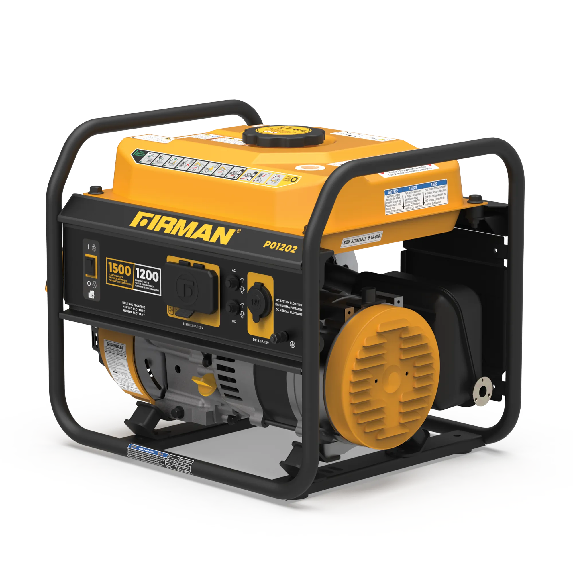 Gas Portable Generator 1500W Recoil Start