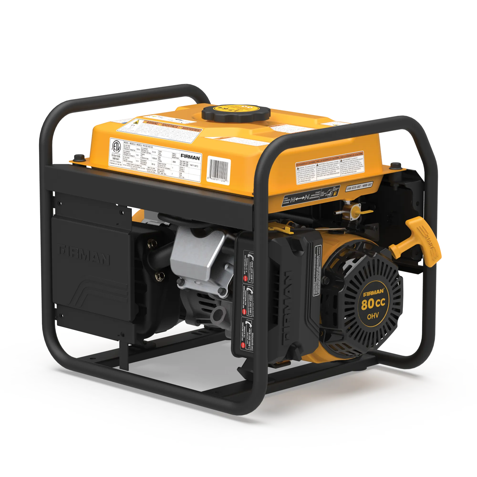 Gas Portable Generator 1500W Recoil Start