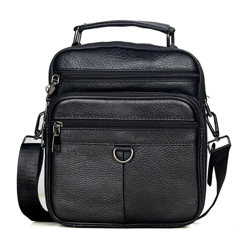 Genuine Leather Messenger Bags for Male