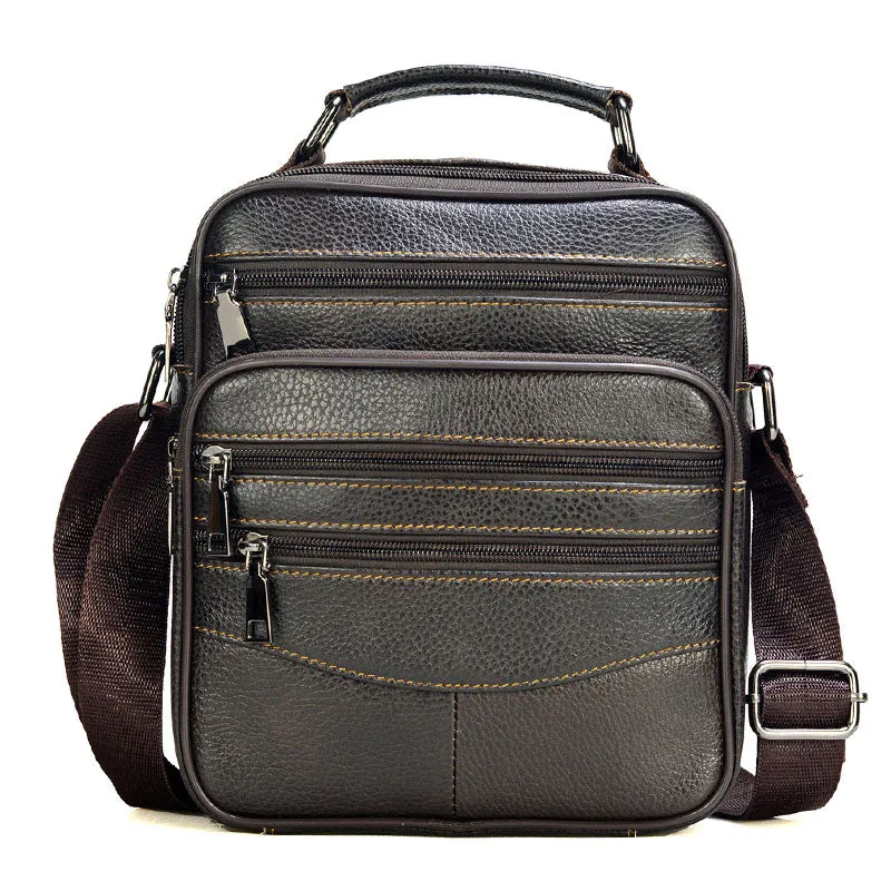 Genuine Leather Messenger Bags for Male