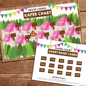 Girl Scout Kaper Chart | Girl Scout Kaper Chart Name Cards