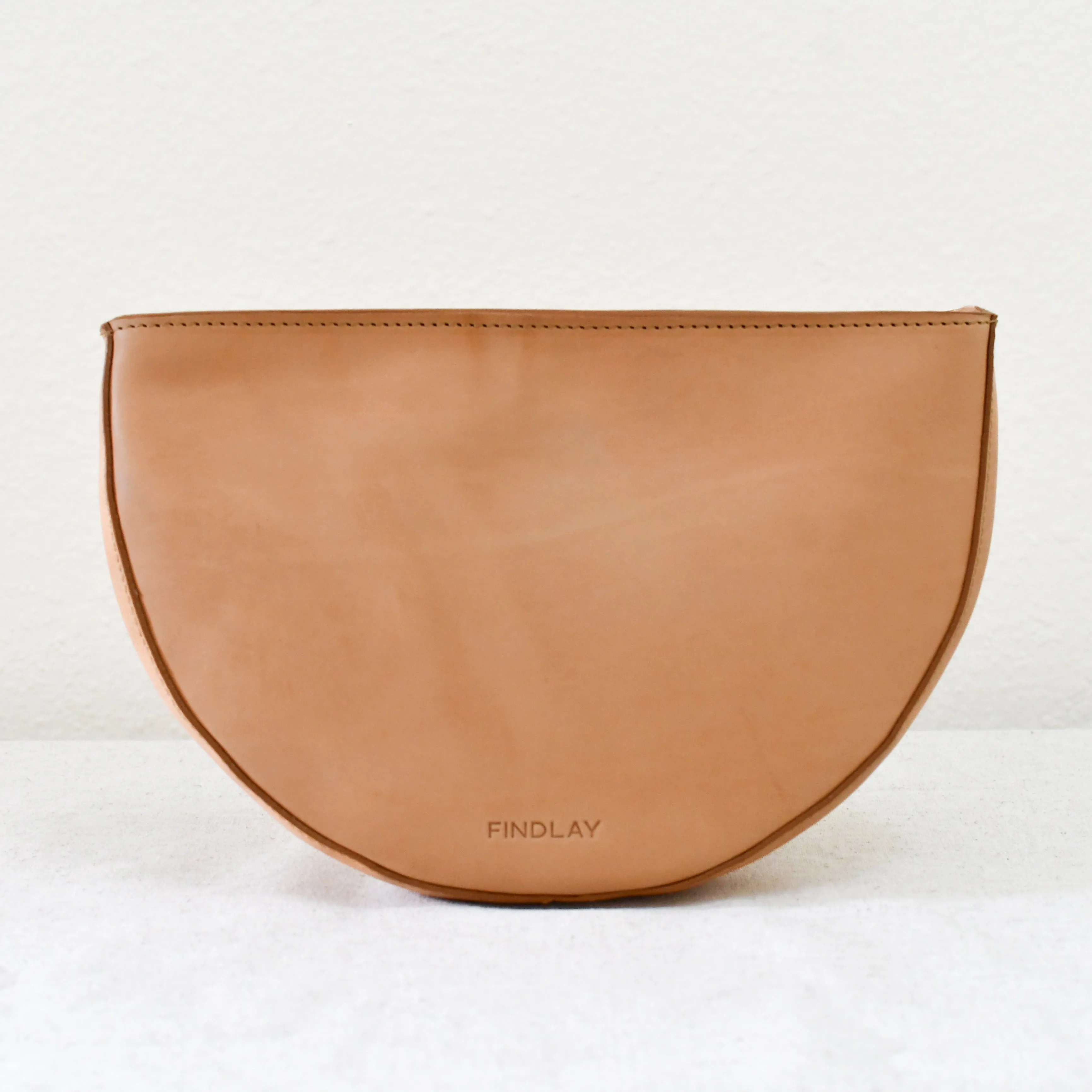 Half Moon Crossbody, Natural - "Flynn"