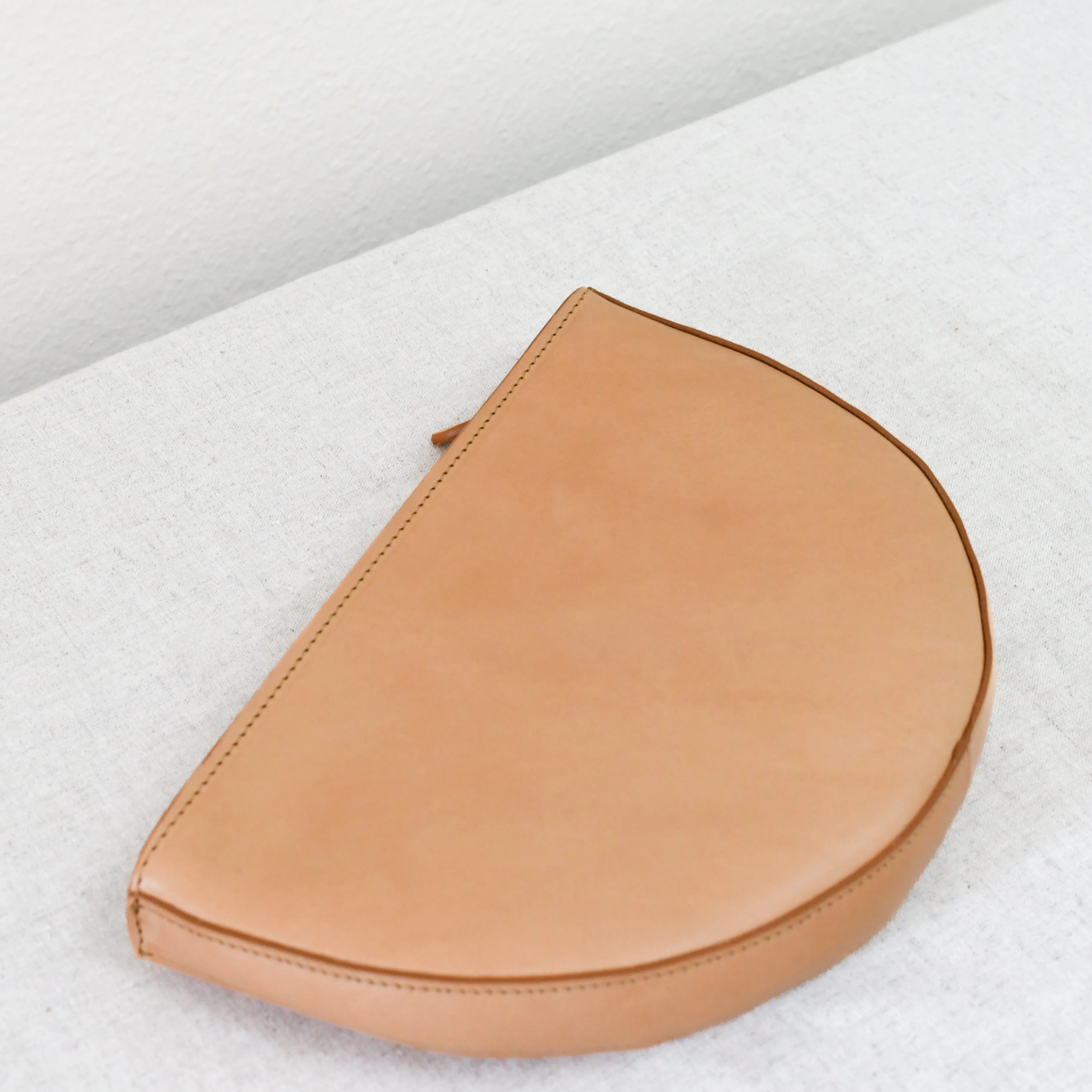 Half Moon Crossbody, Natural - "Flynn"