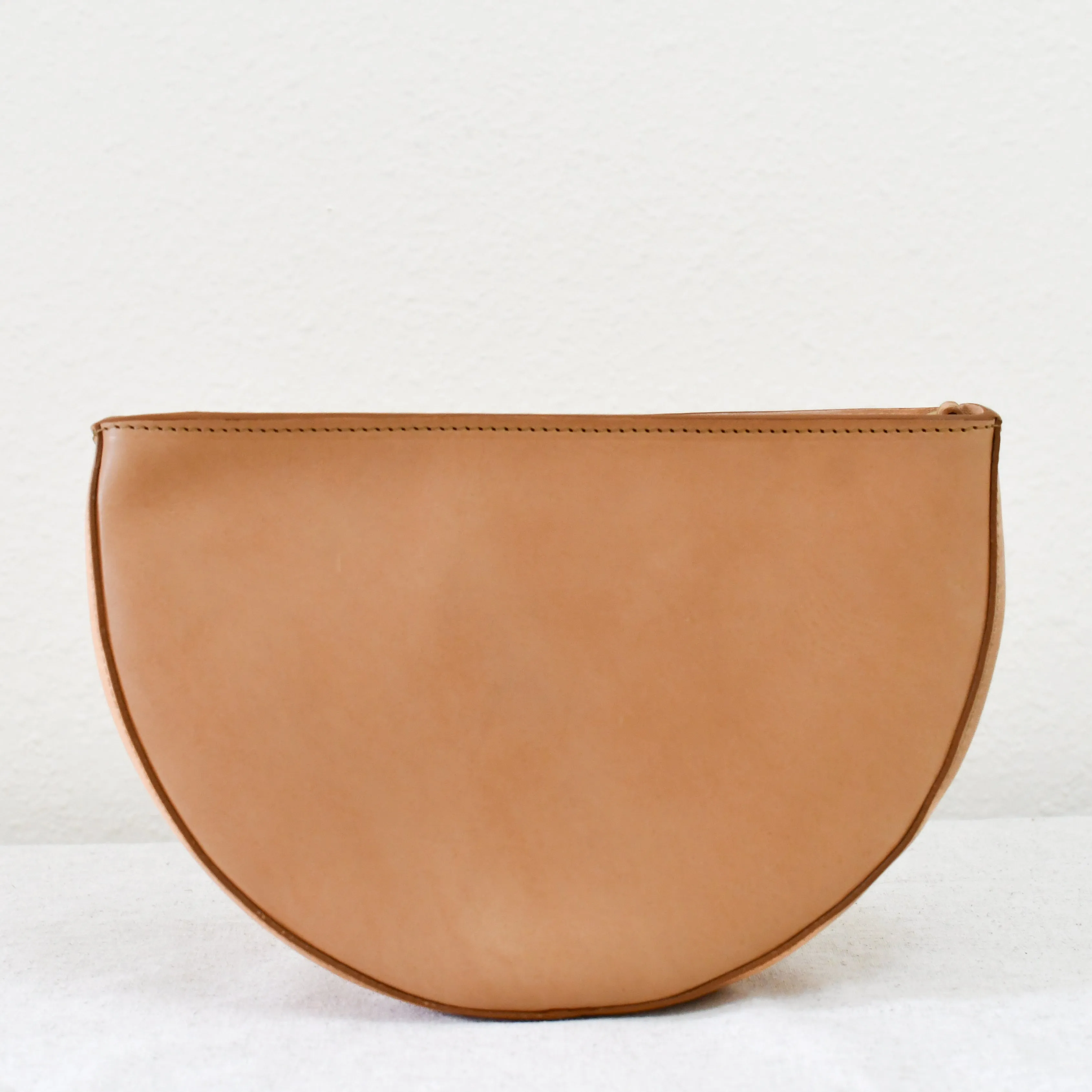 Half Moon Crossbody, Natural - "Flynn"