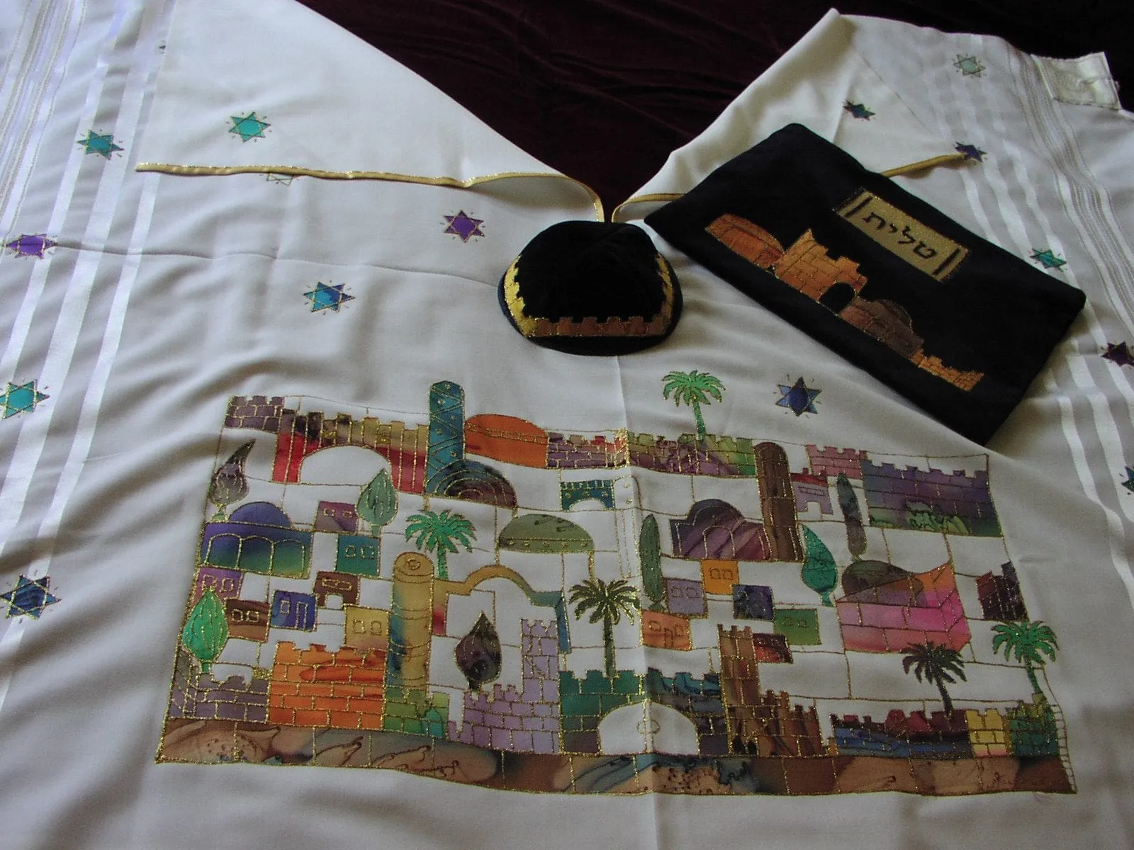 Hand Painted Jerusalem 3 Piece Set