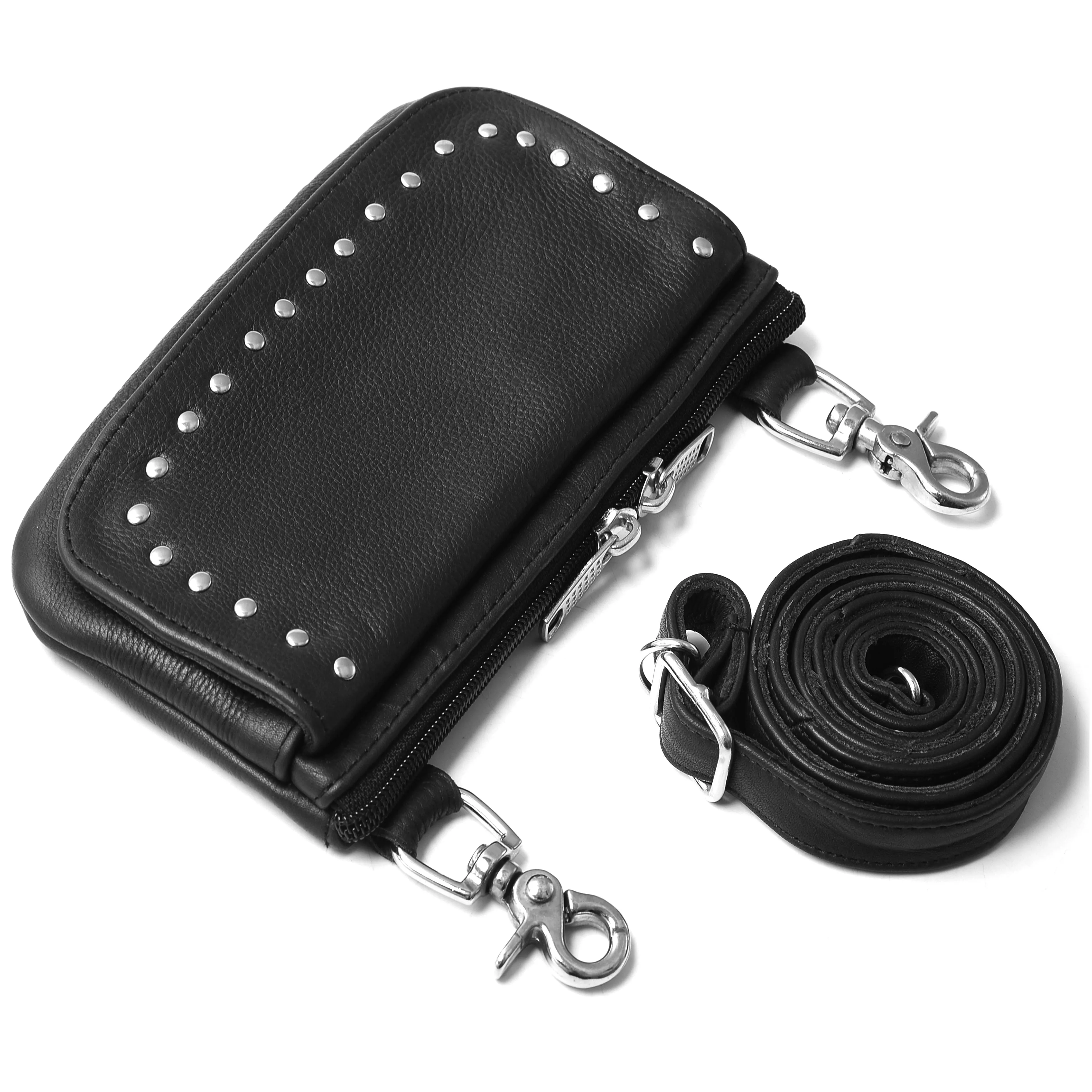 HL80151STUD STUD Women studded hip bag Studded Black