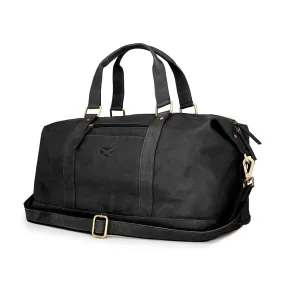 Hoggs Of Fife Monarch Leather Carry On Holdall Black