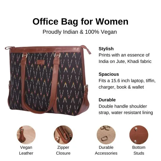 Ikat African Wave Women's Office Bag