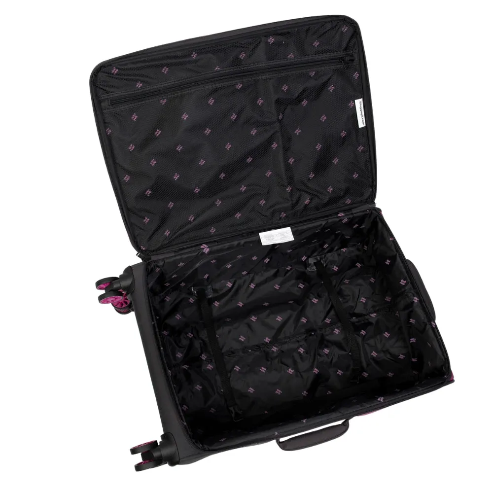 IT Luggage Duo-Tone Fuchsia & Magneta 8 Wheel Suitcase