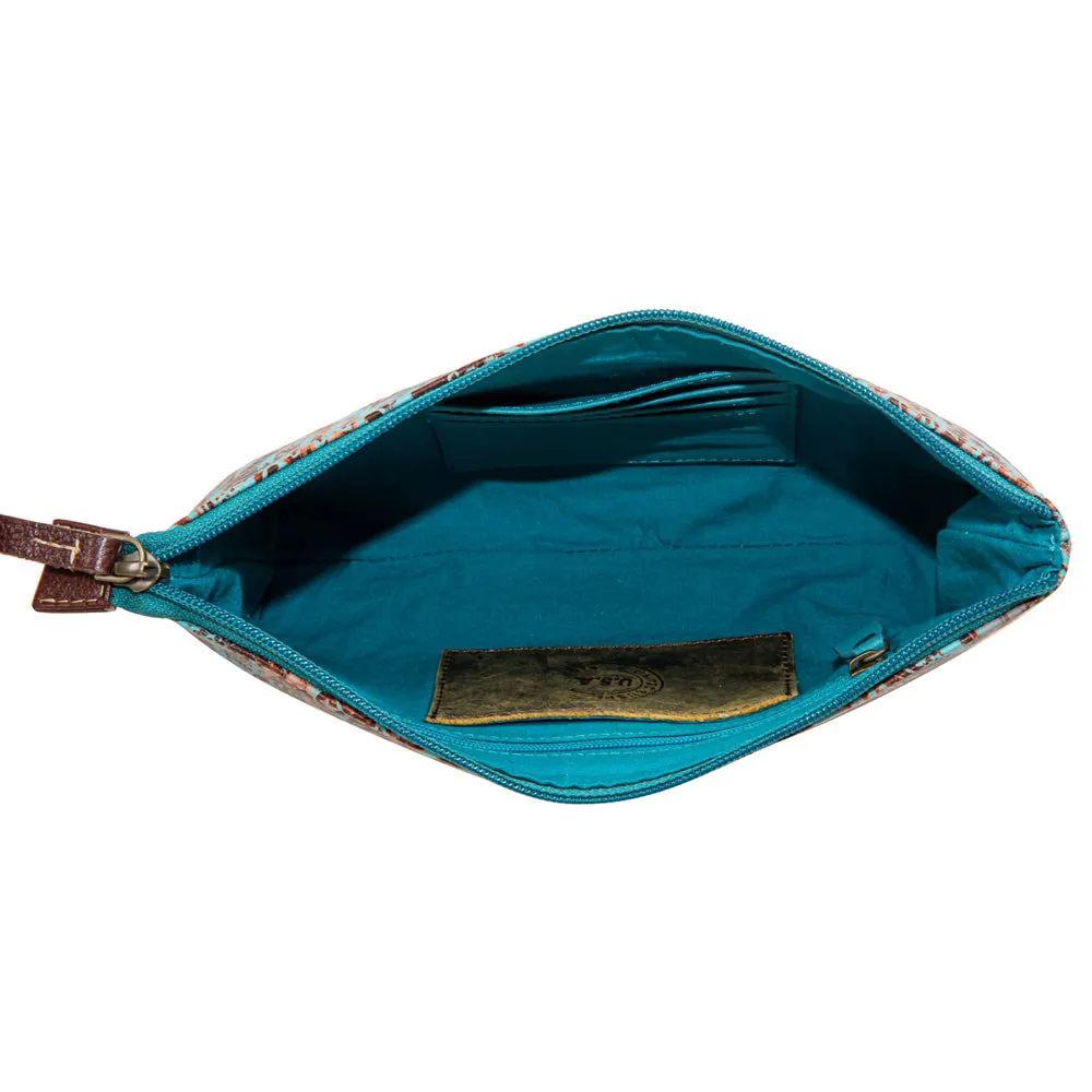 Jacksborrow Leather Hairon Bag In Cactus Bloom